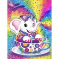 thumbnail image 3 of Cuadros Decorativos Kit de pintura de resina de elefante volador de mosaico DIY 5D cuadro de diamantes de imitación redondo completo Ndcxsfigh Nuevos Originales, 3 of 9