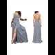 thumbnail image 2 of Vestido Elegante de Noche para Mujer, Sin Mangas, con Hombros Descubiertos, Ajustado, y Formal para Fiesta Gris L, 2 of 5