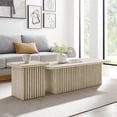 thumbnail image 1 of Modway Render Nesting Faux Travertine Coffee TablesSet of 2 in Travertine, 1 of 8