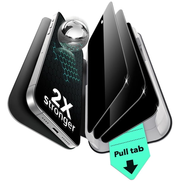 Paquete de protectores de pantalla ESR 3 para iPhone 16 Pro Privacy
