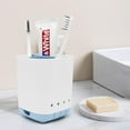 thumbnail image 2 of Soporte Para Cepillo De Dientes Para Baño De Plástico Desmontable Para Una Fácil Limpieza, Almacenamiento Multifuncional, 3 Ranuras, Cepillo De Dientes Eléctrico Antideslizante Y Organizador De Pasta, 2 of 5