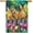 -, variant on Garden Bunnies Spring House Flag Tulips Easter Rabbits 28" x 40"