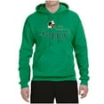 thumbnail image 2 of Wild Bobby, Bee Happy Motivational Inspirational Teachers, Pop Culture, Unisex Graphic Hoodie Sweatshirt, Kelly, Medium, 2 of 4