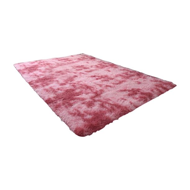 Xihbxyly Alfombra de Lana y Seda con Degradado Teñido Anudado, Textura de Terciopelo Supersuave, Diseño Antideslizante, Elegante Decoración para Sala de Estar, Alfombra para Dormitorio, Versátil para