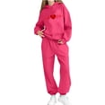 thumbnail image 6 of STETMN Boys Girls 2 Piece Sweat Set Casual Hoodie and Jogger Outfit Matching Baggy Tracksuit for Children 2-14Y, 6 of 6