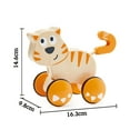 thumbnail image 3 of Hape Dante Wooden Cat Push & Go Release Toy, Baby & Toddler, 3 of 6