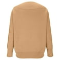 thumbnail image 6 of Sakmal Sweater for Women Winter Khaki Crew Neck Plain Loose Women Sweaters L, 6 of 9
