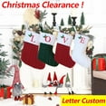 thumbnail image 1 of Dmlowu Christmas Stockings, Xmas Stockings with Initials, Soft Plush Personalized Christmas Stockings for Holiday Party Christmas Tree Decorations, Green, 1 of 3