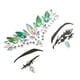 thumbnail image 2 of Jumpingount Ojo Cara Gemas Cuentas Rhinestone Autoadhesivo Pegatinas Frente Joyería temporal DIY Traje de uñas Maquillaje de boda Verde Type1 NO1, 2 of 6