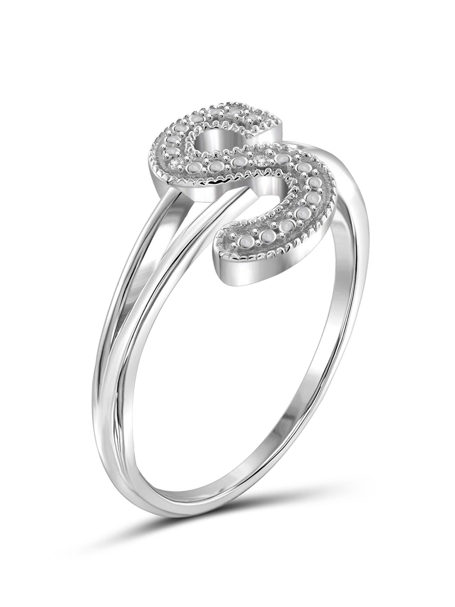 Diamond Initial Signet Ring | ECOMARK Diamonds