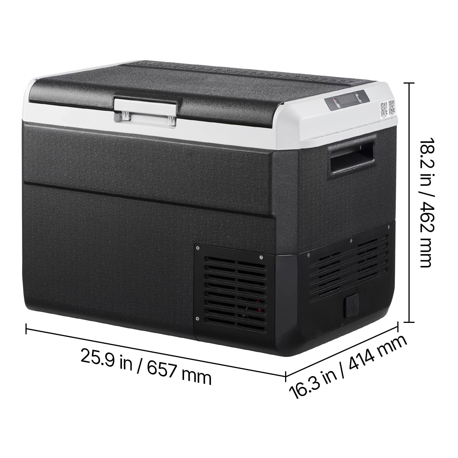 KFFKFF 12 Volt Car Refrigerator, 52.8QT/50L Portable Fridge,Car Freezer Compressor Cooler -4℉~68℉,Freezer Fridge Cooler for RV,Camping