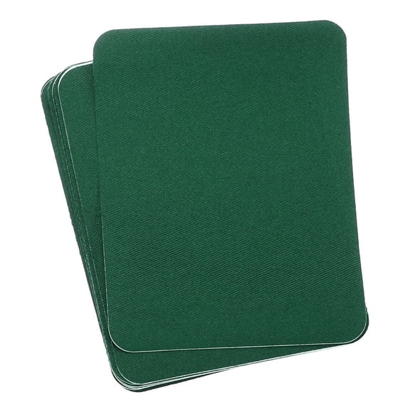 Uxcell Fabric Patch Iron-on Patches Dark Green 4"x5" for Clothes Pack of 15