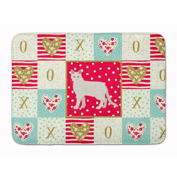 Aphrodite Giant 1 Cat Love Machine Washable Memory Foam Mat Red