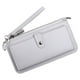 thumbnail image 1 of Monedero largo de múltiples mujeres PU cuero titular de la tarjeta de crédito monedero bolso plegable gris jinwen billetera larga mujer, 1 of 6