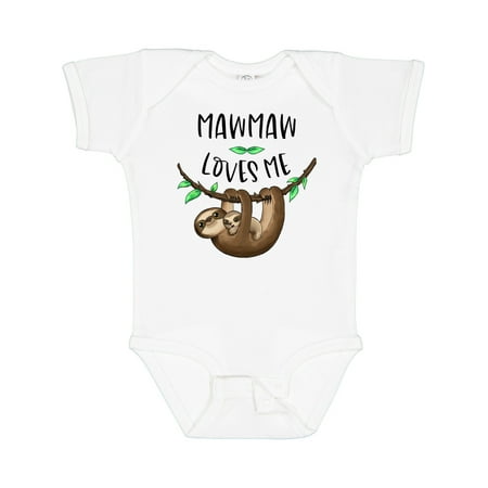 

Inktastic Mawmaw Loves Me Cute Sloth and Baby Gift Baby Boy or Baby Girl Bodysuit