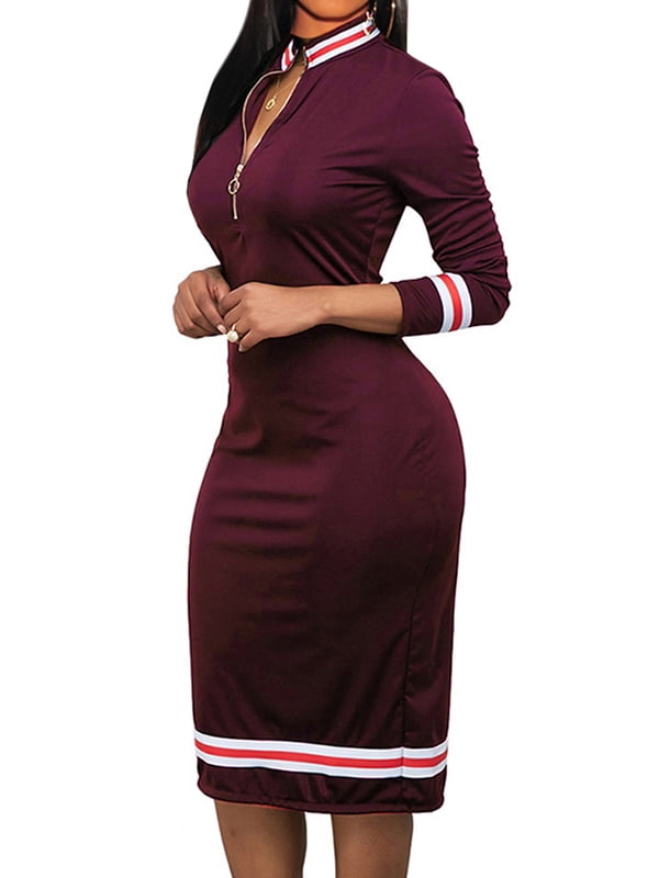 v neck sweatshirt dress