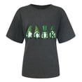 thumbnail image 4 of Womens Plus Size St Patricks Day Tops,Womens St Patricks Day Shirt Short Sleeve Round Neck Tshirt,Women's St Patrick's Day T-Shirt Lucky Irish Shamrock Cute Gnomes Graphic Tees Tops, 4 of 5