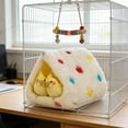 thumbnail image 5 of Cozy Parrot Hammock Nest Plush Winter Sleeping Bag for Small to Medium Birds Cage Warm Accessory, 5.91x5.91x5.51 inches, 5 of 6
