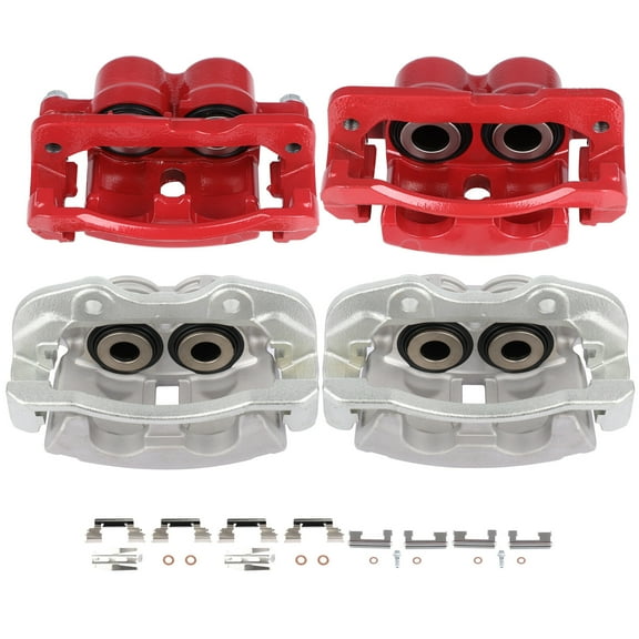 ECCPP 18-B4728 18-B4765 Front/Rear Right Left Red Brake Caliper Assembly fit For Cadillac Escalade/ESV/EXT For Chevrolet Avalanche 1500/Silverado 1500 Classic/Suburban 1500/Tahoe For GMC 2002-2007