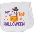 thumbnail image 2 of Inktastic My 1st Halloween with Unicorn Witch Baby Burp Cloth, 2 of 3
