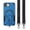 Darkblue, variant on for iPhone 16e Case, Built-in Kickstand, Compatible with Magsafe, Luxury Military-Grade Armor Shockproof Drop Protective Rugged Hybrid Cover with Shoulder Strap for iPhone 16e - Pink