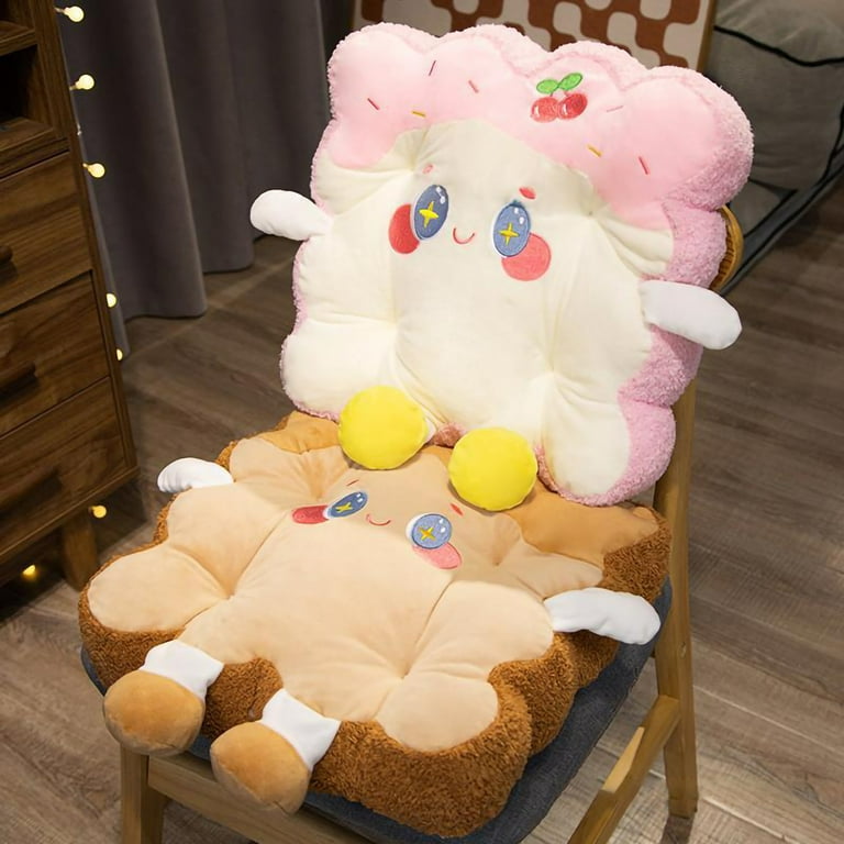 Skindy Plush PP Cotton Filling Thicker Cartoon Toast Pillow for