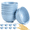 01#Blue, variant on Djiypn Unbreakable Cereal Bowls Set of 4, Wheat Straw Bowls, Microwave & Dishwasher Safe, Dessert Bowls for Cereal, Serving, Soup, Oatmeal, Pasta, Salad, Lightweight Soup Bowls