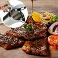 thumbnail image 4 of Mantén la salsa caliente con estilo con nuestra salsera de acero inoxidable, aislamiento de doble pared y tapa a prueba de polvo para verter crema en casa o en la cocina, 4 of 5
