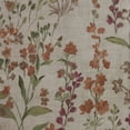 thumbnail image 4 of Rosie Textured Cotton Floral Print Curtain Valance 50" x 18" in Linen, 4 of 5