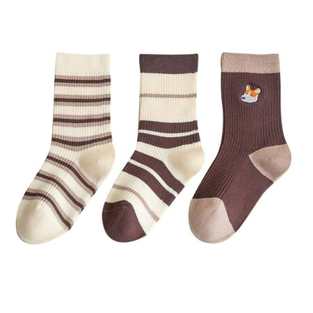 

Fsqjgq Socks Women Thin Girls and Boys Socks Autumn and Winter Fashionable Cute Cartoon Coffee Puppy Comfortable Warm Men Crazy Socks Cotton B L