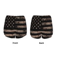 thumbnail image 4 of Disketp American Flag with Desert Camouflage Print Women's Shorts Workout Shorts for Athletic Gym Running Shorts with Phone Pockets Medium, 4 of 8
