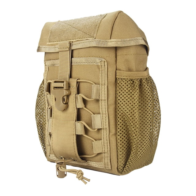 Riñonera Táctica Molle Pouch Organizador Panel Colgante Para Acampar Marrón Sunnimix Bolsa Molle