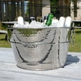 thumbnail image 3 of BREKX Old Tavern Round Silver Beverage Tubs, Rustproof, 3 of 8