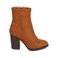 thumbnail image 2 of New Women Refresh Avenue-01 Faux Suede Round Toe Chunky Heel Ankle Boot, 2 of 5