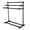 Black, variant on Kingston Brass SCC8232 Maximilien 28" Freestanding Pedestal 3-Tier Towel Rack, Polished Brass