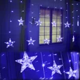 thumbnail image 5 of Guirnalda de luces LED con forma de estrella para Navidad, guirnalda de luces para exteriores, interiores, para el hogar, dormitorio, jardín, fiesta, decoración de bodas, 5 of 5