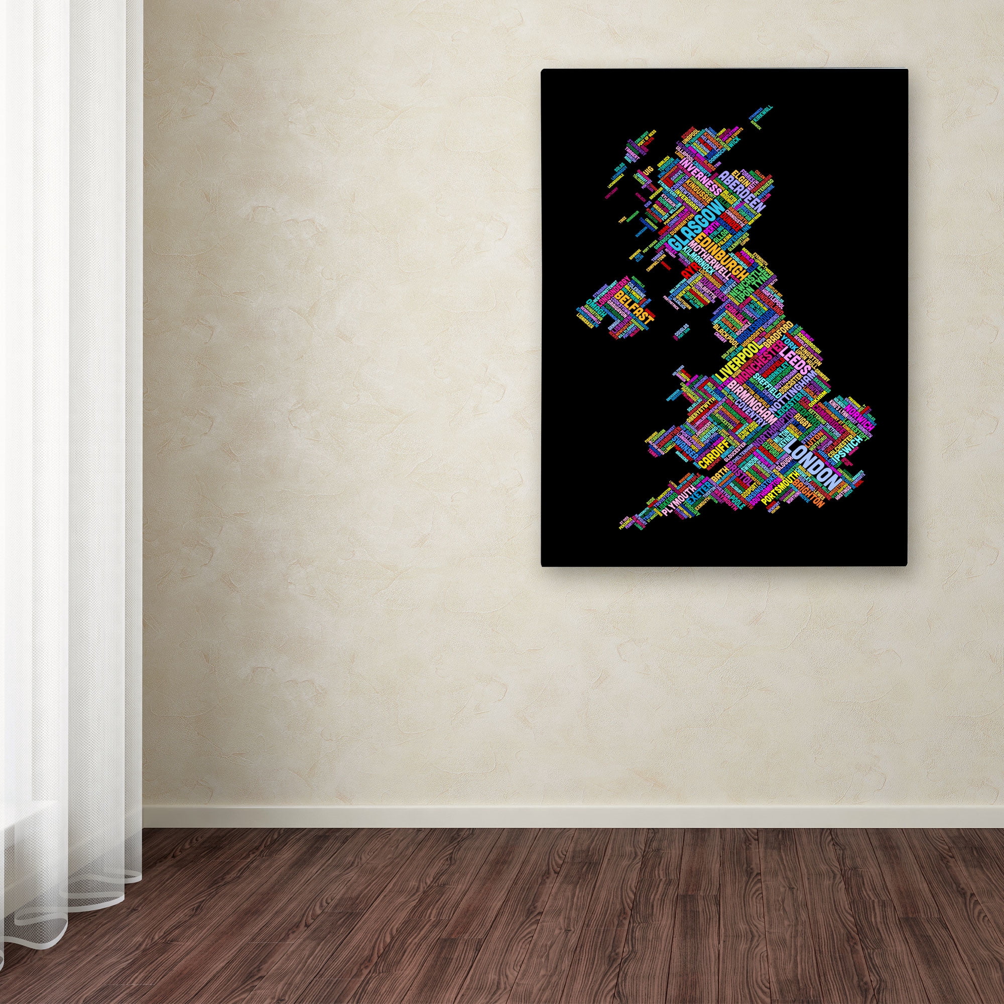 Trademark Fine Art "United Kingdom VII" Canvas Wall Art by Michael Tompsett