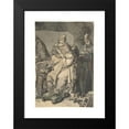 thumbnail image 2 of Johann Eleazar Schenau 11x14 Black Modern Framed Museum Art Print Titled - A Woman at Her Toilet with a Maid, a Boy, a Dog and a Young Soldier (1770), 2 of 5