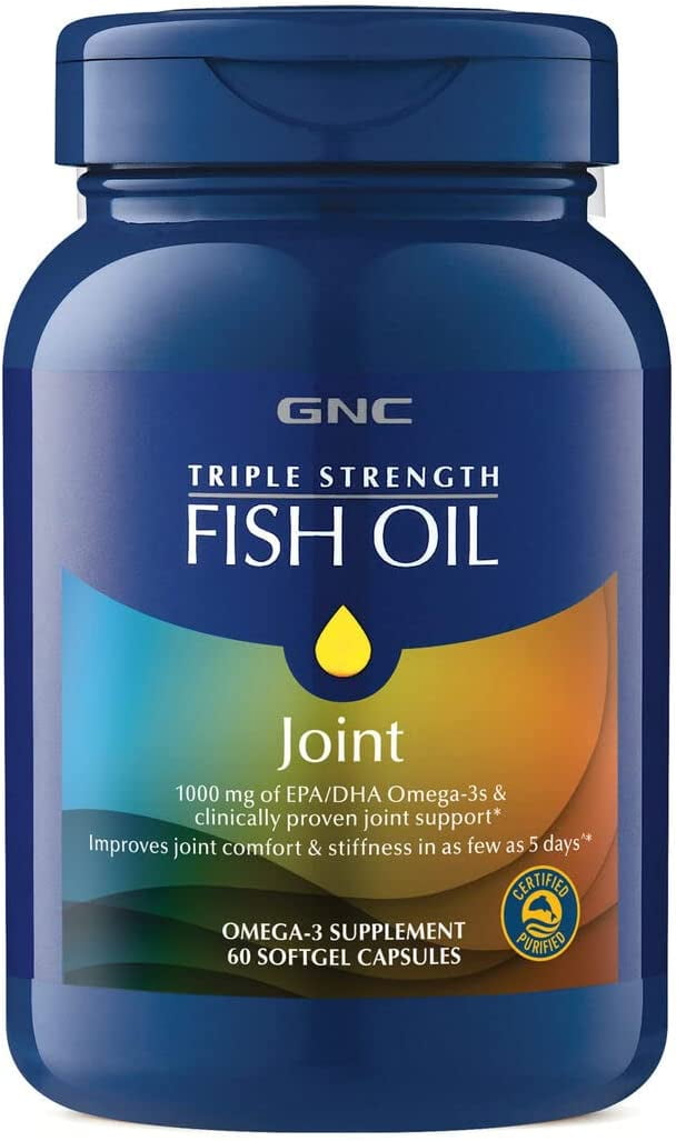 GNC Triple Strength Fish Oil Plus Joint 1000 mg of EPA/DHA Omega3s