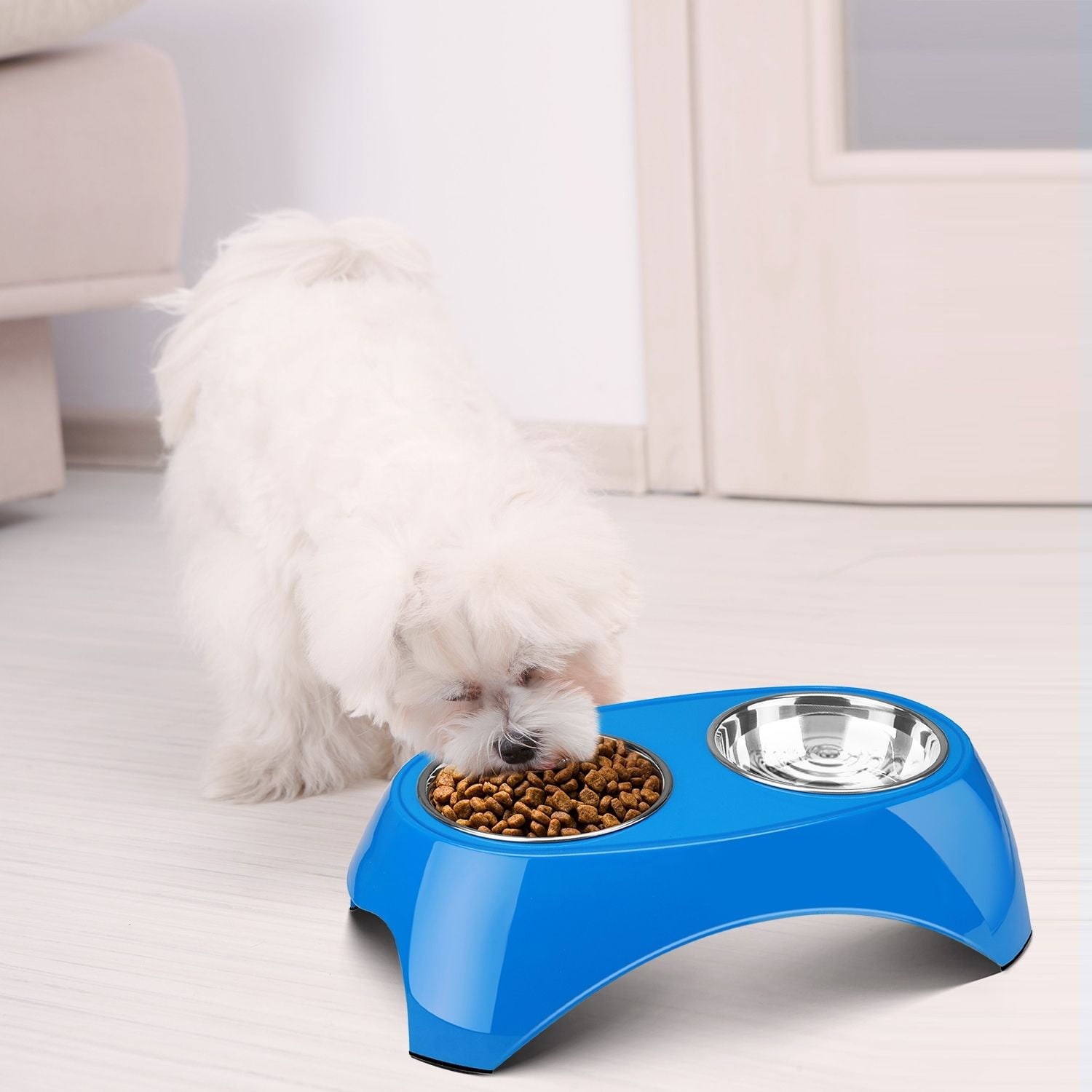 Sweetude 4 Pcs Large Water Bowls for Dogs Large Dog Food Bowls