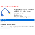thumbnail image 2 of Headlight Wiring Harness - Compatible with 2008 - 2014 Subaru Tribeca 2009 2010 2011 2012 2013, 2 of 2