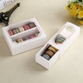 thumbnail image 4 of Caja para macarrones de 5 cavidades con ventana transparente, 20 unidades, recipientes de papel para postres, porta muffins para tienda de postres en casa., 4 of 8