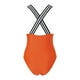 thumbnail image 4 of Gibobby Trajes de Baño para Mujer Mujeres 1 pieza WebbingTank Trajes fruncidos Vintage Up Entrenamiento atlético Traje de baño Baño Deporte Control Traje(Naranja,XL), 4 of 5