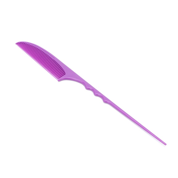 NFTIGB Professional Rat Tail Hair Comb, Plastic AntiStatic Teasing Comb for Hair Styling, Fine Tooth Comb for Parting and Sectioning, Purple, 9 inches / 23 cm