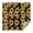 Black Moon Sunflower, variant on White Butterfly Bee Sunflower Pattern Square Tablecloth,Waterproof Square Table Cover,Wipeable Spillproof Washable Table Cover for Home Kitchen Party Decor 42"X42"(107x107cm)