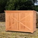 thumbnail image 2 of Zimtown Gabinete de Almacenamiento de Cobertizos de Madera para Exteriores de 38 Pulgadas con Puertas, Cobertizo para Herramientas de Abeto de Jardín, 2 of 10
