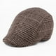 thumbnail image 3 of Gorro a cuadros de estilo coreano para otoño e invierno, boina cálida de tela cepillada, gorro para amantes, gorro de invierno., 3 of 6