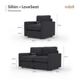 thumbnail image 2 of Set 2 piezas Adapti Sillón Seccional Modular + Love Seat Gris Carbón, 2 of 9