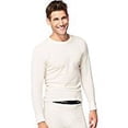 thumbnail image 2 of Hanes X-Temp Men`s Thermal Crew, 14500, L, Natural, 2 of 3