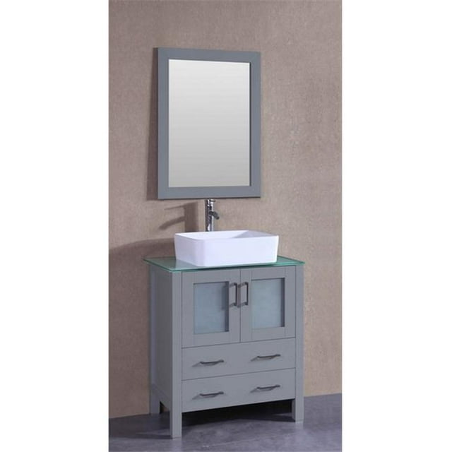 Mercury Import Group AGR130RCCWG Ensemble de Vanité Simple 30 Po - Gris